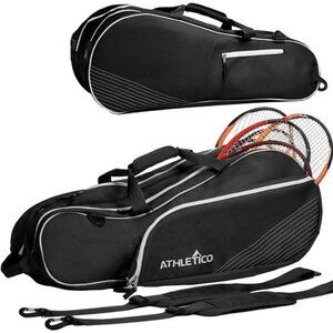 6 Racquet Tennis Bag | Padded to Protect Rackets & Lightweight | Professional